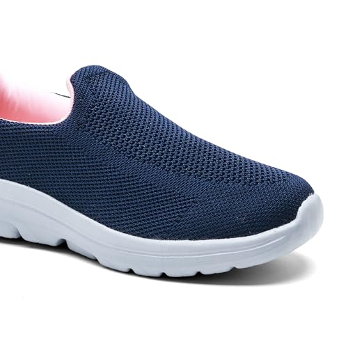 Image of ASIAN Firefly-121 Women's Walking Shoes | Lightweight Slip-On Sneakers with Arch Support, Soft Cushion Sole & Breathable Mesh | Ideal for Daily Walks, Travel & All-Day Comfort