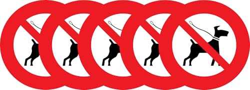 Sticker interdiction chiens pour stopper les incivilités dans la cour - 3