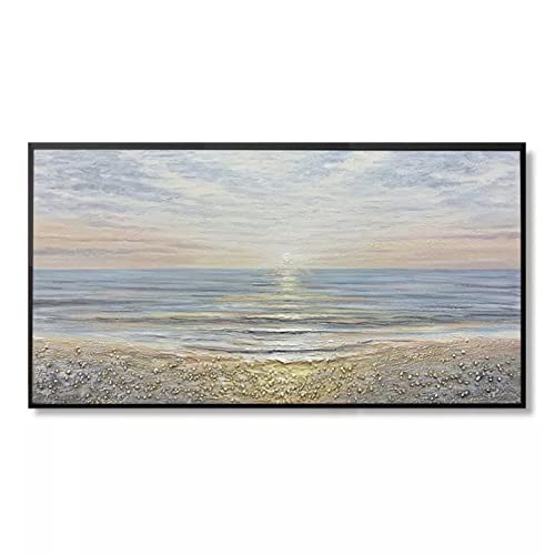 Peinture d'art de la mer sur toile moderne de haute qualité pour salon élégant