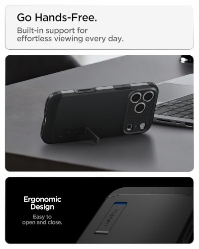 Image of Spigen Tough Armor MagFit for iPhone 17 Pro Case, Black