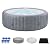 Inflatable Hot Tub Spa, Portable Spa Set for 4-6 Person, Inflatable Bubble Massage Tub with 130 Soothing Jets, Built in Heater Pump and 6 Filter Cartridges (Round)