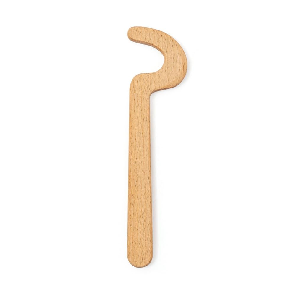 Ijsdnvjndx As Shown Blank Elongated Pot Ceramic Bottle Auxiliary Pottery Tools Smooth Modeling Diy Hand Wooden Long Handle Tool A