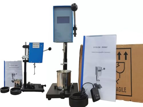Stormer Viscometer Viscosity Meter Tester Digital rotational viscometer Rotary visometer with LCD Large Screen KU Unit 40.2 to 141.0KU Accuracy 2.00% for Paint Viscosity Testing