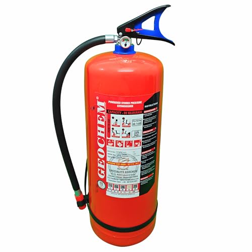 Image of ABC Multipurpose Dry Powder Fire Extinguisher - ISI Certified, Portable & Easy to Use - for Home, Office, Car, Shop, Kitchen - Fire Safety Equipment (9kg)