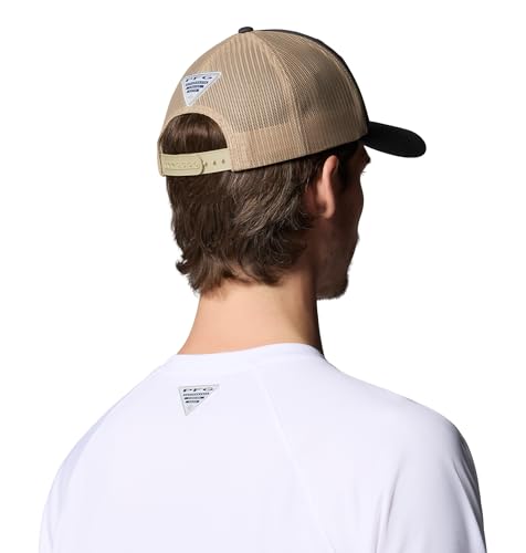 Image of Columbia Unisex Unisex PFG Fish Flag Mesh Snap Back Hat, Shark /Beach /Fish Flag, One Size