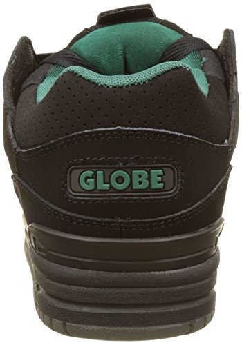 Image of Globe Fusion Skateboard Shoes, Black Black Black Sea Green, 10.5
