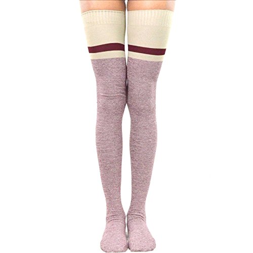 Image of Fashionable Cotton Slouchy Boot Socks for Women and Girls: Long Thigh Highs, Over-the-Knee Highs, and Knee Highs