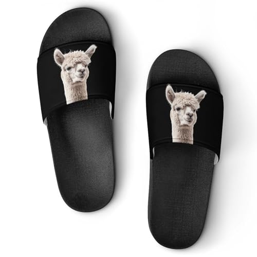 Llama Animal House Sandals Non-Slip Bathroom Slippers Beach Summer Shoes for Men Women