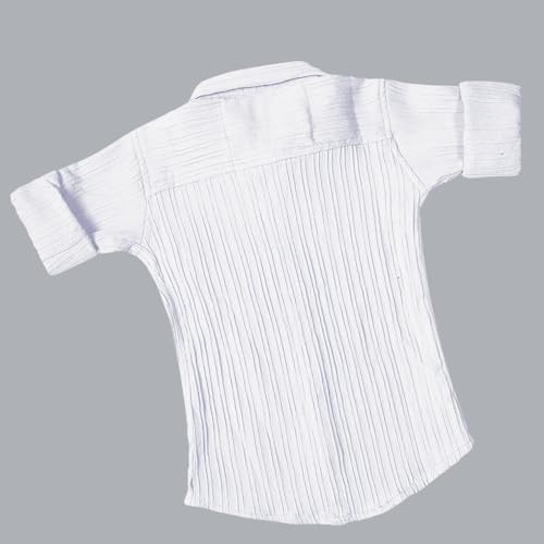 Image of Kids Cotton Blend Half Sleeve Shirt Lightweight Soft Fabric Casual Look Daily Use Summer Style Comfortable Kids Clothing Set