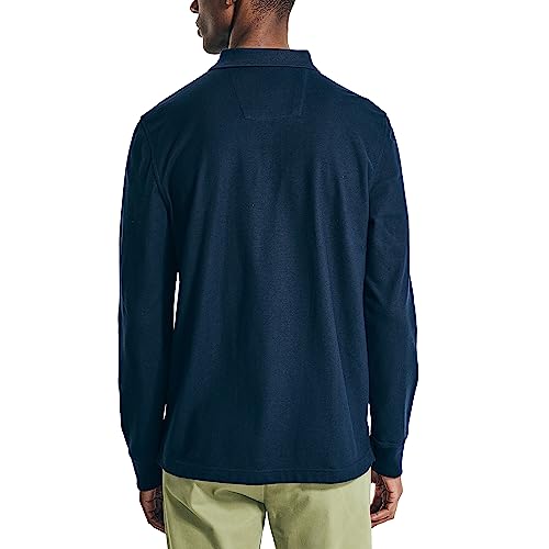 Nautica Men's Sustainably Crafted Classic Fit Long-Sleeve Deck Polo2