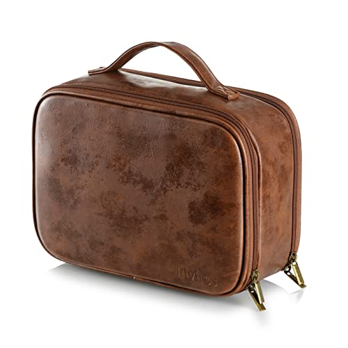Trousse De Toilette Voyage Elviros – 21x7x15 Cm, Oxford 300D, Compartiment Rasoir, Suspendable, Poignée Renforcée 8 Kg