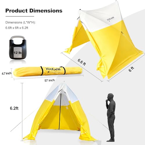 Carpa de emergencia instantánea pop-up 2 personas 6.6x6.0x6.2 pies miniatura 5