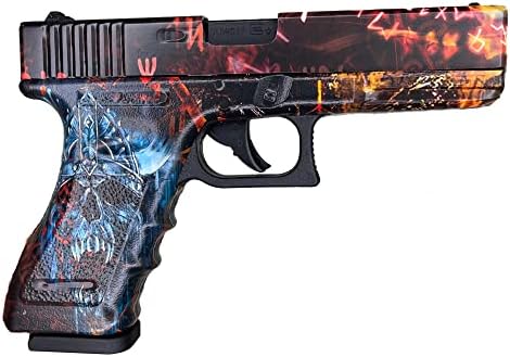 GOLD HOOK Pistol Skin Heavy Duty Vinyl Gun Wrap with Matte Finish Waterproof Non-Reflective - Made in USA (FITS Any Handgun)