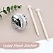 Quacc Toilet Tank Button Replacement Toilet Dual Flush Push Button, 38 mm Thread Diameter Toilet Flush Button Round Head for Bathroom Toilet Water Tank Repair