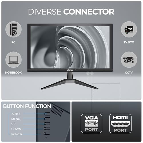 Foxin 20.5 inch LED Monitor, Black - Image 6