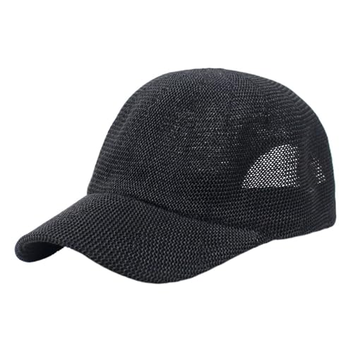 Casquette de baseball en papier anti-transpiration grand bord incurvé chapeau de paille femme
