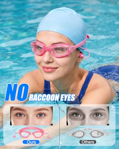 Image of Aegend Swim Goggles, Swimming Goggles No Leaking Full Protect Adult Youth