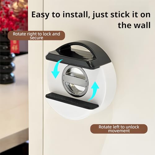 Soporte para regleta de enchufes con ventosa sin taladro, soporte de pared para regleta, bandeja sin taladro, soporte para cable de extensión montado en pared | Almacenamiento seguro para cocina, dormitorio, sala, oficina (Amarillo) miniatura 6