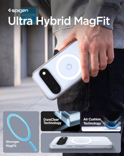 Image of Spigen Ultra Hybrid MagFit for Google Pixel 11 Case, Clear White