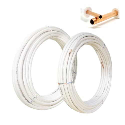 Cozzolinobrico kit tubi rame per climatizzatore coppia 10 mt da 1/4 10 mt da 3/8 totale 20 mt