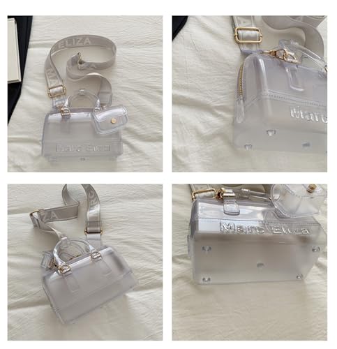 Transparent Jelly Bags Jelly Purses Women's Crossbody Bag Clear Shoulder Bags for women PVC Handbags3