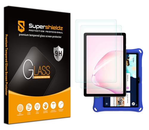 Supershieldz (2 Pack) Designed for Onn 10.1 inch Tablet (2024 Model 100135925) / Onn 10.1 inch kids Tablet (2024 Model) Screen Protector, [Tempered Glass] Anti Scratch, Bubble Free