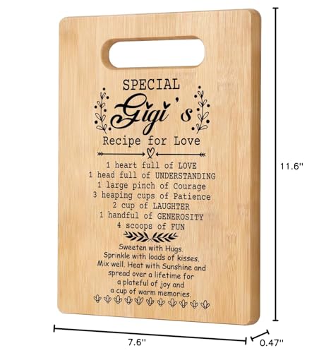 Tabla de Cortar de Bambú Gigi Gifts para Abuela 29.5x19.3 cm miniatura 7