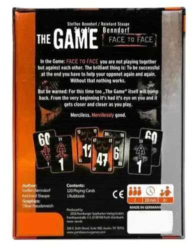 Image of Tickles The Game Face to Face Card Game - Strategic Duel for 2 Players | Fast-Paced Number Strategy & Competitive Game for Kids, Teens & Adults (Ages: 8+ Years, Players: 2)