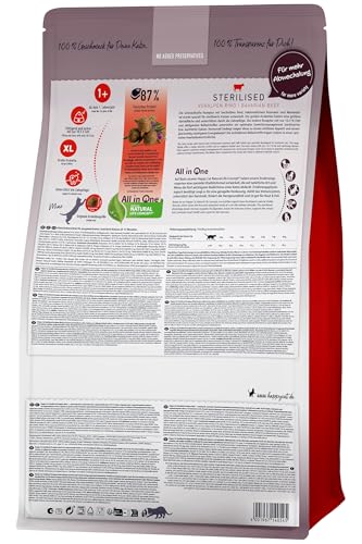 Happy Cat Sterilised Katzenfutter Voralpen-Rind kastriert, 1,3 kg