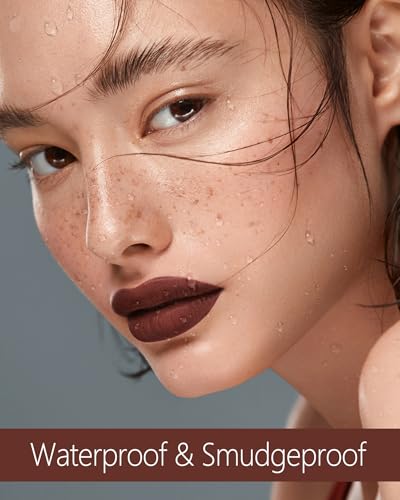Image of MAKI YIKA Coffee Brown Lipstick Matte for Women Long Lasting Lipsticks