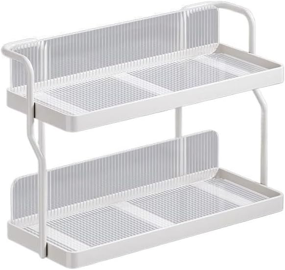Double-Layer Cup Rack - Kitchen Desktop Storage for Coffee & Water Mugs, Space-Saving Mug Holder, Durable Organizer for Home & Office, Modern Design