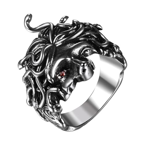Regalo perfetto per occasioni speciali: questo straordinario anello è un regalo ideale per gli amanti dei gioielli gotici, appassionati di mitologia o persone che amano gli accessori insoliti. Che si tratti di compleanno, Natale o come sorpresa per una persona speciale, questo anello Medusa mostra apprezzamento e rimarrà ricordato