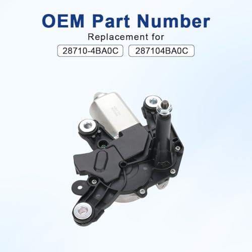 Image of Rear Windshield Wiper Motor Compatible with Nissan Rogue 2014-2020