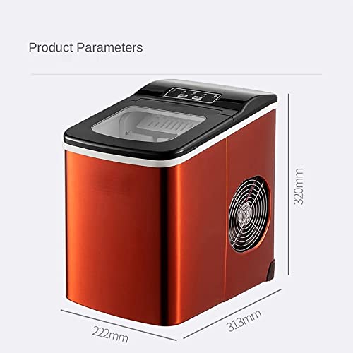 Máquina pequeña de hielo para el hogar acero inoxidable miniatura 6