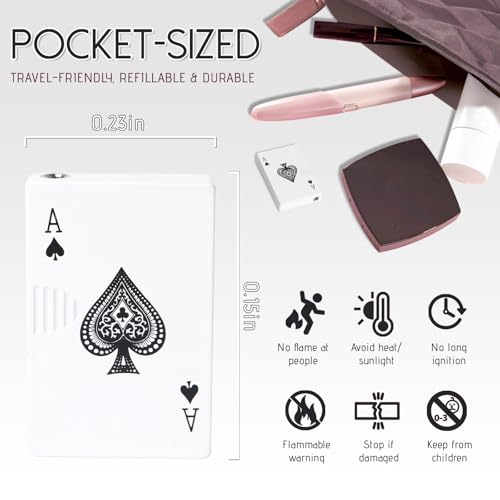Encendedor Jet Torch diseño Ace of Spades blanco miniatura 2