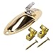Guitar Roller String Tree String Retainer, Guitar Input Jack Plate for Electric Guitar Replaces (Aureate)