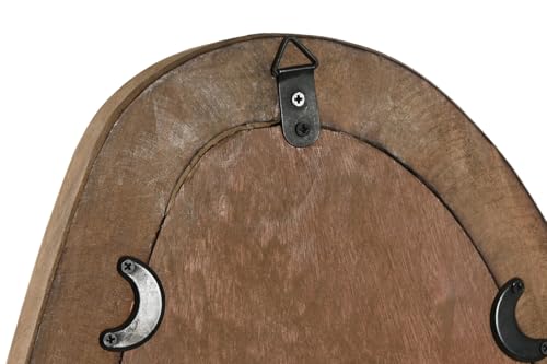 ESPEJO MADERA 34X4X60 BOLAS MARRON