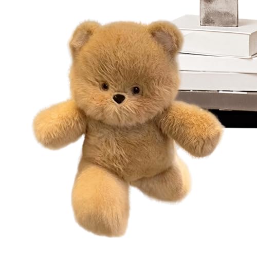 Ours en peluche marron pour lit d'enfant et doudou tout doux