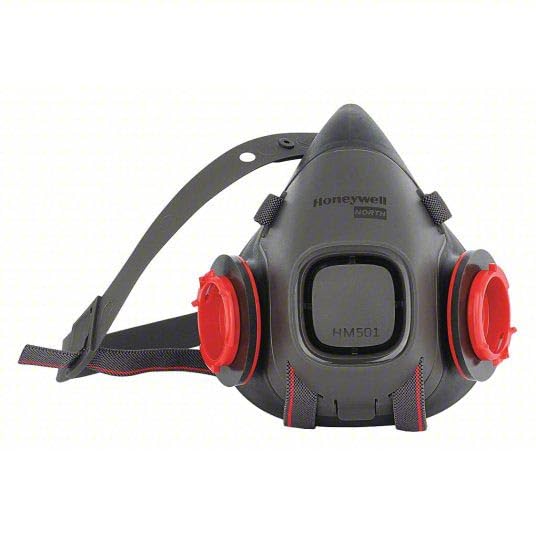 Honeywell North HM501TM Half Facepiece Reusable Respirator with 1 Pair 75SCL Multigas Cartridges (Gases, Vapor, Dust, Grey/Red, Medium) (B0B8ZR5WRX) Amazon Price History, Amazon Price Tracker