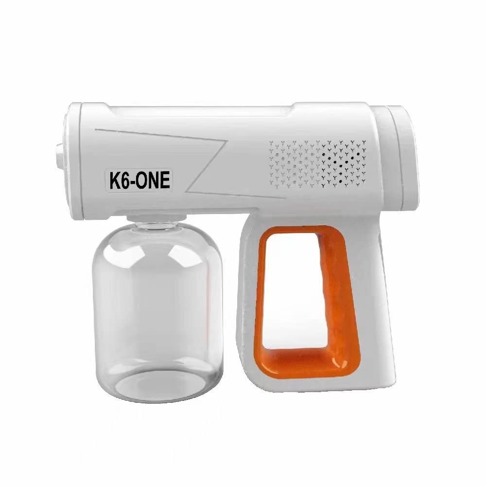 SHOWAY Wireless Electric ULV Fogger Machine Disinfectant, K6one Handheld Portable Rechargeable 300ML Disinfection Sprayer Steam Gun Atomizer with Adjustable Spray Size