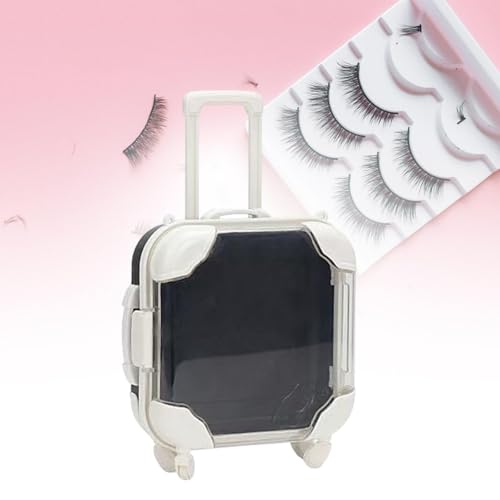 Image of ATORSE Doll Suitcase Organizational Skills Mini Trolley Luggage for Boys Girls Gift Blue Black
