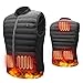 Antelife Chaleco Calentador con 3 Temperaturas Ajustables, USB Chaleco Térmico Eléctrico con 5 Almohadillas Térmicas, Chaleco Calefactable Lavable para Hombre Caza Camping Senderismo(Batería No)
