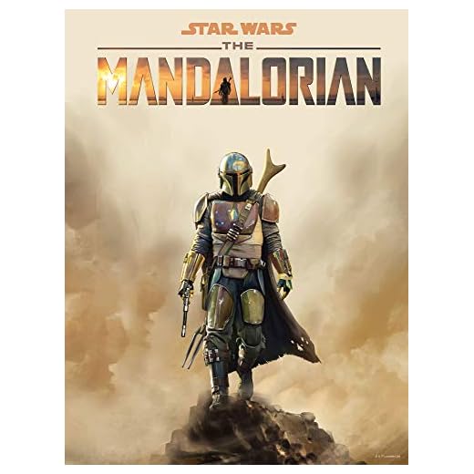 Komar Star Wars väggbild | Mandalorian film affisch | dekoration, affisch, konsttryck | storlek 50 x 70 cm | WB-SW-017-50 x 70