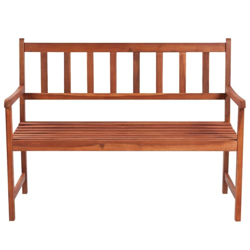Banco para terraza de madera resistente con respaldo ideal para relax en el balcón 4