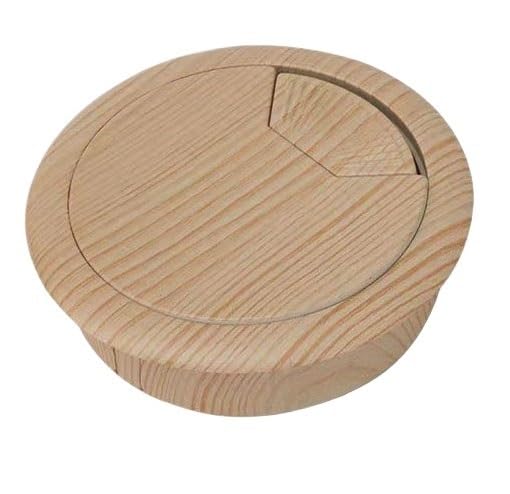 Cache-câble bureau bois 60mm pour bloquer les fils qui tombent