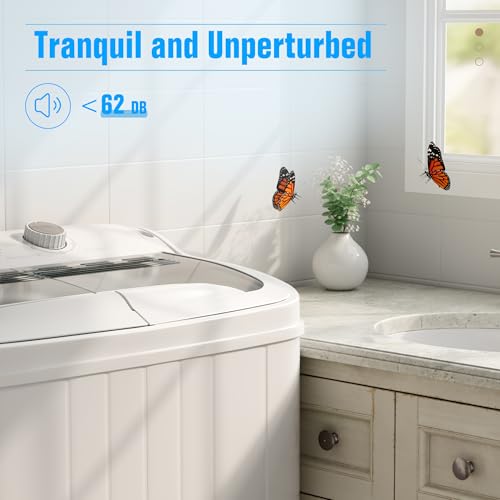 Image of Portable Washing Machine,18 lbs Capacity,Washer and Dryer Combo Machine for Homes & Apartments,Twin Tub Laundry Washer with Spin Cycle, GREY