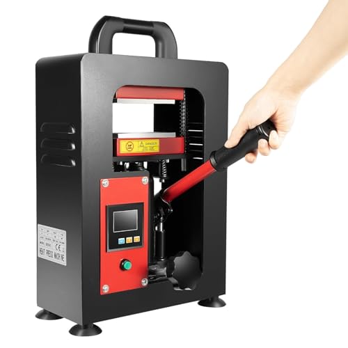 Prensa Térmica Hidráulica 5 Ton Manual de Alta Presión