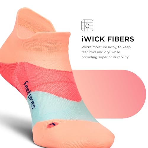 Image of Feetures Elite Light Cushion Mini Crew Sock - Sport Sock with Targeted Compression