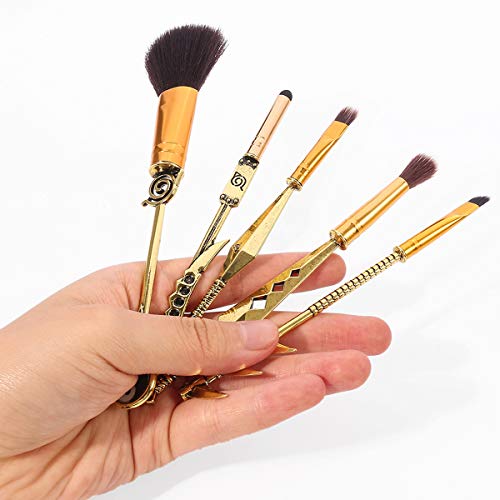 Anime One Piece Makeup Brush Set - 5pcs Cosmetic Anime Peripheral One Piece Kimetsu no Yaiba Cosplay Gift Makeup Brush Set For Women