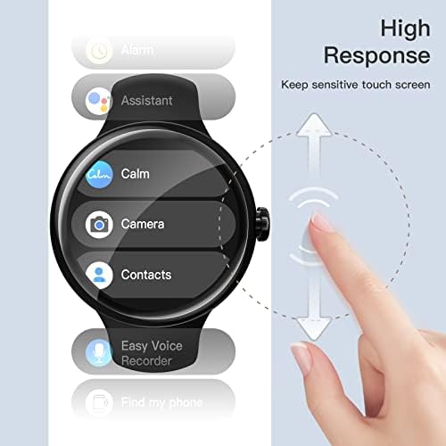 JETech Ochraniacz Ekranu dla Google Pixel Watch 2/1, Odporny na Zarysowania Samoleczący Miękki Elastyczna Folia TPU, HD Wyczyść, 6 Sztuki